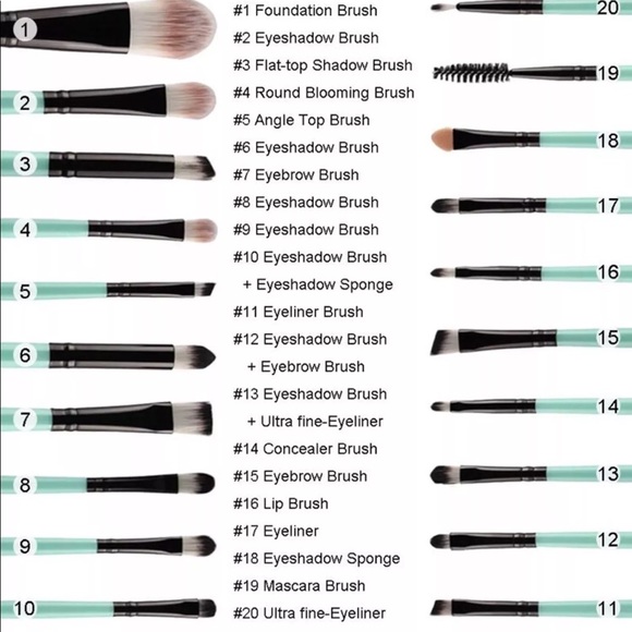 New 20pcs Makeup Brush Set - Picture 3 of 3